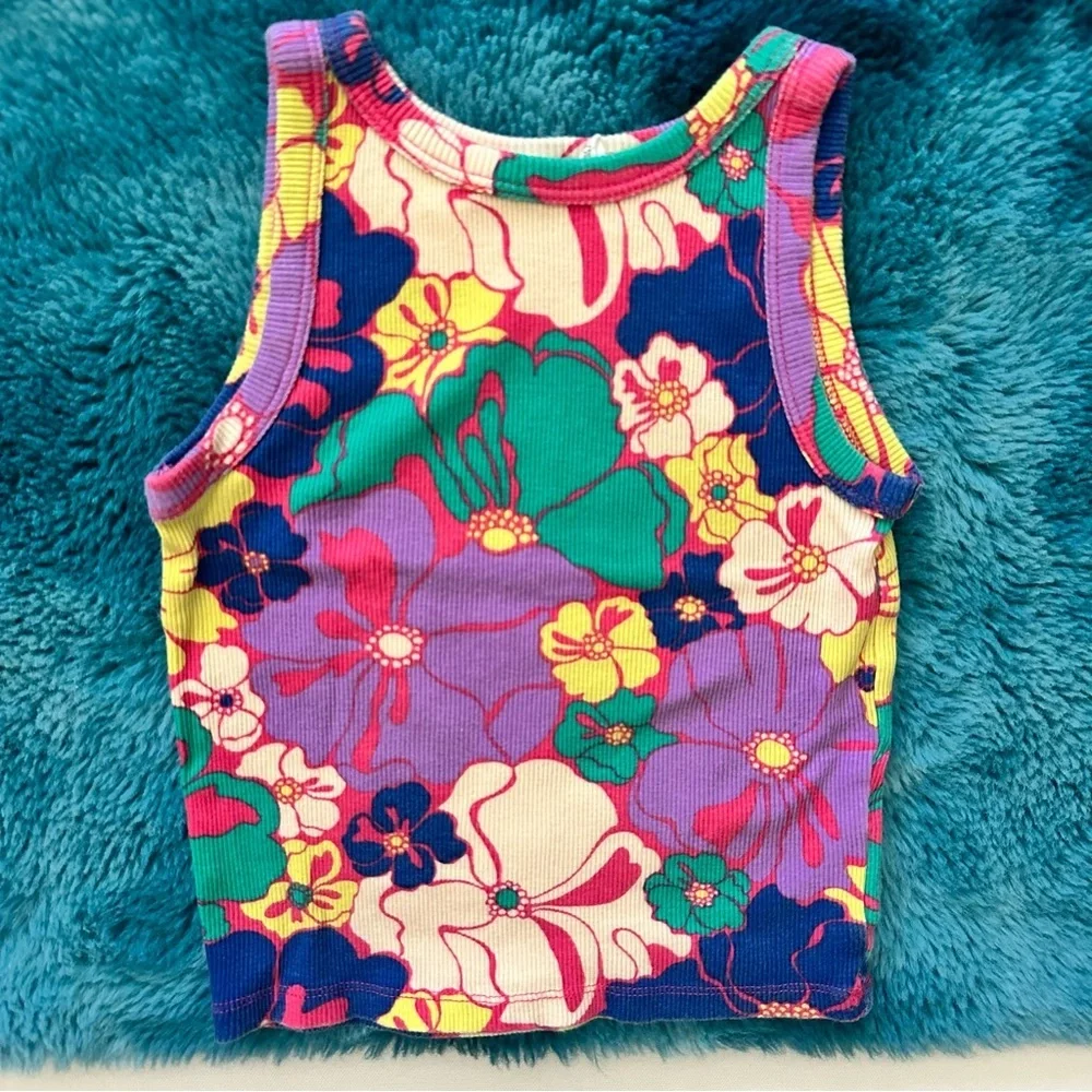 GAP Colorful Floral Tank Top Size S Girls
